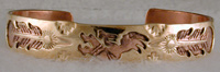 Copper Bracelet 1/2" Kokopelli