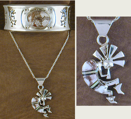 SS Crazy Horse Kokopelli Set - PENDANT