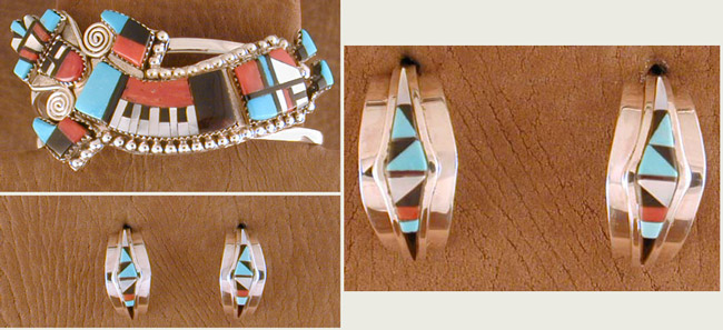 SS Zuni Inlaid Set - EARRINGS