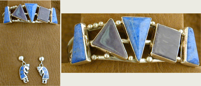 Lapis Luzuli and Charoite Bracelet