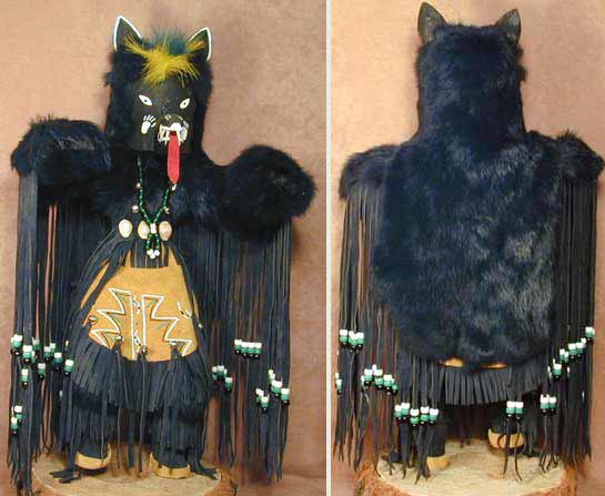 Navajo 24" Tribal Black Bear Kachina