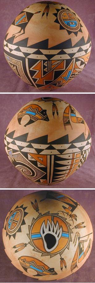 Navajo Pottery Round Seed Bowl