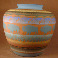 Navajo Etched Pottery