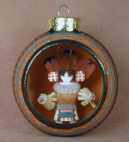 Open Faced Clay Ornament - Kachina