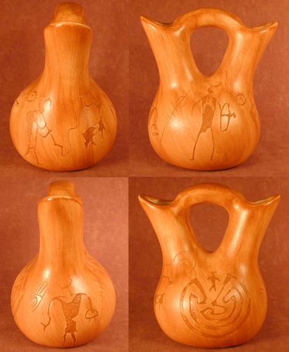 Navajo Wedding Vase - Petroglyph
