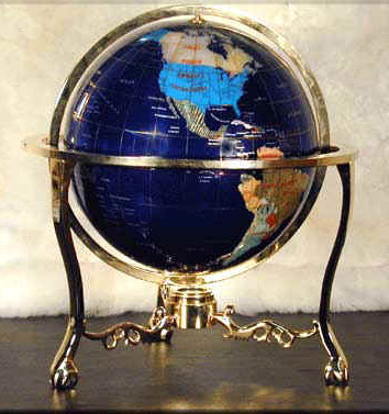 Large World Gem Globe