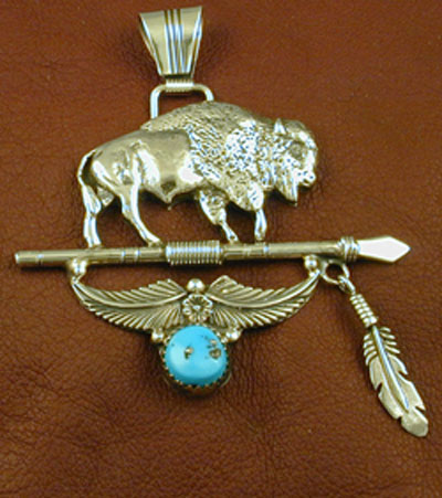SS Turquoise, Buffalo, Spear and Feathers