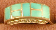 SS Turquoise Inlay Ring