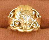 SS Buffalo Head Ring