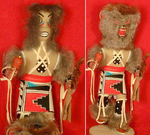 Navajo 12" Bear Hooded Kachina