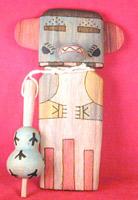 Bear (Hon)~~Flat Doll with authentic gourd Rattle