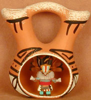 Wedding Vase with a Small Deer Kachina
