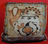 Pottery design Stuffed Pillow
