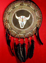 19" Buffalo Skull Shield