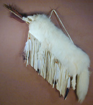 White Arctic Fox Fur Quiver & Arrows
