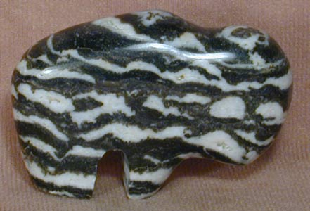 Utah Zebra Marble Buffalo Fetish