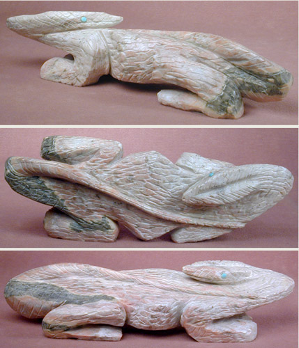 Zuni Picasso Marble Lizard